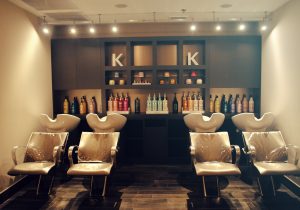 Second image displaying a picture of the Bloom Salon in Morristown NJ with Takara Belmont's Bahama Shampoo Unit